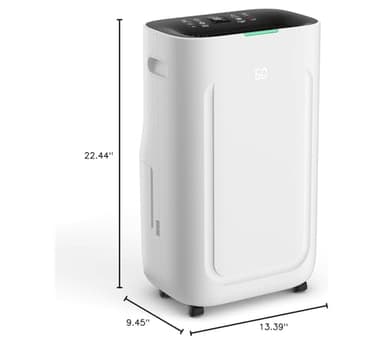 5000Sq.Ft Dehumidifier 50-80 pint for Basement and Home with Drain Hose and 1.71 Gal Water Tank, Humidity Control, 24H-Timer, Auto Defrost - Image 9