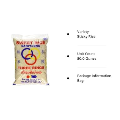 Thai Sticky Rice (Sweet Rice) 5 Lbs 1 Pack - Image 2