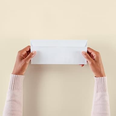 Amazon Basics #10 Security-Tinted Self-Seal Business Envelopes with Left Window, Peel & Seal Closure - 500-Pack, White - Image 8