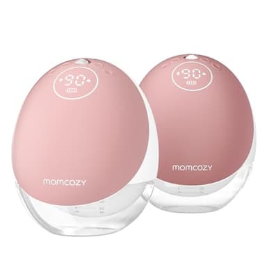 Momcozy Breast Pump Hospital-Grade, Hands Free Breast Pump App with Leak-Proof DoubleFit Flange, Personalized Multi-Modes & 15 Levels, 2 Count - Image 1