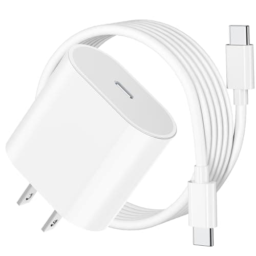 20W USB C Fast Charger for iPad Pro 13/12.9/11 inch, iPad A16/10th Generation, iPad Air 11/13 inch/5th/4th, iPad mini 6th/7th, iPad Charger Fast Charging Block with 6.6ft USB C to C Charger Cable - Image 1