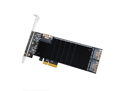 IO CREST 24 Port SATA III to PCIe 3.0 x4 Non-RAID Expansion Card JMB575 JMB582 Low Profile Bracket,SI-PEX40169 - Image 1