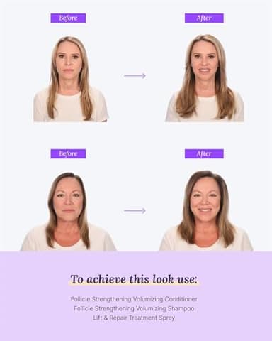 Keranique Volumizing Shampoo and Conditioner Set for Hair Repair and Growth with Biotin and Keratin for Women, Thinning Hair Formula, 8 Fl Oz Each - Image 3