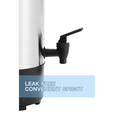 SYBO SR-CP35C Commercial Grade Stainless Steel Percolate Coffee Maker Hot Water Urn for Catering, 30-Cup, 3.5L, Metallic - Image 6