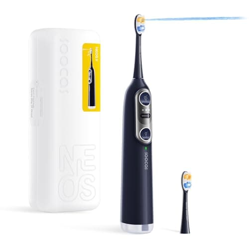 Soocas NEOS II - Sonic Electric Toothbrush and Water Flosser, Cordless Oral Irrigator, Electric Toothbrush for Adults, Portable Water Flosser, Superior Plaque Removal, Dark Violet - Image 1