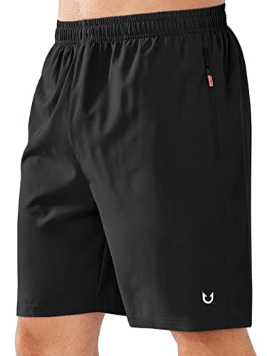 NORTHYARD Men's Athletic Running Shorts Quick Dry Workout Shorts Lightweight Sports Gym Basketball 7"/ 9"/ 5" Tennis Hiking Exercise Black-7 inches 2XL - Image 1