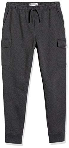 Amazon Essentials Men's Cargo Fleece Jogger Sweatpant with Relaxed Fit, Charcoal Heather, Medium - Image 6