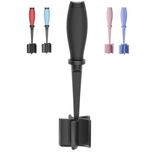 Meat Chopper, 5 Curve Blades Ground Beef Masher, Heat Resistant Meat Masher Tool for Hamburger Meat, Ground Beef, Turkey and More, Nylon Hamburger Chopper Utensil Non-scratch Utensils - Image 1