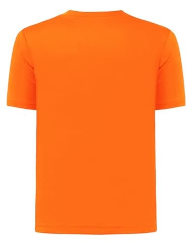 QBK 2T to Youth Neon Shirt Kids UPF 50+ Dry Fit Athletic Short Sleeve Rash Guard T Shirts for Boys Girls Sports Undershirt (Orange XS) - Image 2