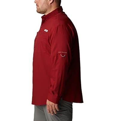 Columbia Men’s PFG Tamiami™ II Long Sleeve Shirt — Tall, Beet, XLT - Image 7