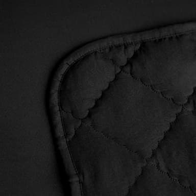 FLXXIE 4 Pieces Toddler Bedding Set, Soft and Breathable Microfiber Crib Sheet Set, Includes Quilted Comforter, Flat Top Sheet, Fitted Sheet, Envelope Pillow Case for Boys and Girls, Black - Image 6