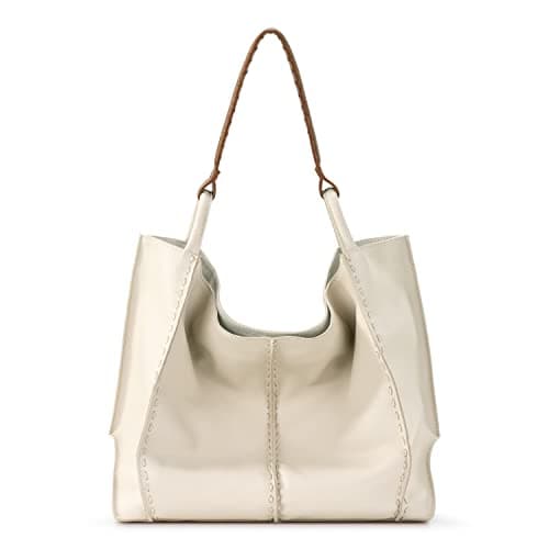 The Sak Los Feliz Large Tote Bag - Premium Leather Handbag With Stylish Design For Everyday, Travel, Beach Bag - Roomy, Durable, Lined Purse With Shoulder Bag Strap, Zipper Pocket - Image 1