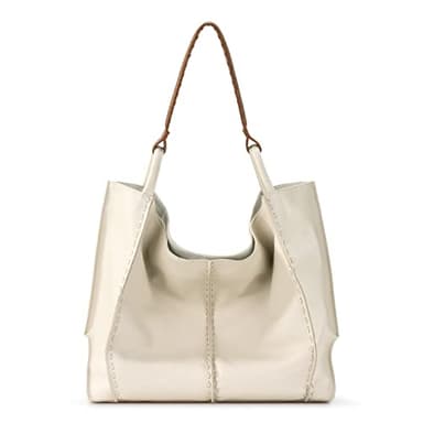 The Sak Los Feliz Large Tote Bag - Premium Leather Handbag With Stylish Design For Everyday, Travel, Beach Bag - Roomy, Durable, Lined Purse With Shoulder Bag Strap, Zipper Pocket - Image 1