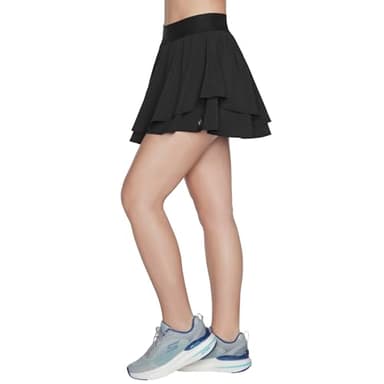 Skechers Women's Sport Court Layered Tennis Pickleball Golf Skort Black - Image 2