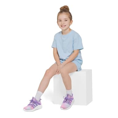 RUNSIDE Girls Tennis Shoes Lightweight Sports Kids Sneakers Lace-up for Running/Walking, Toddler/Little Kid/Big Kid Gradient Purple - Image 5