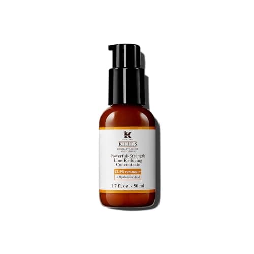 Kiehl's Powerful-Strength 12.5% Vitamin C Serum, Line-Reducing Concentrate for Face, Boosts Radiance & Firmness, Smooths & Plumps Skin, with Hyaluronic Acid, Dermatologist-Tested - 1.7 fl oz - Image 1
