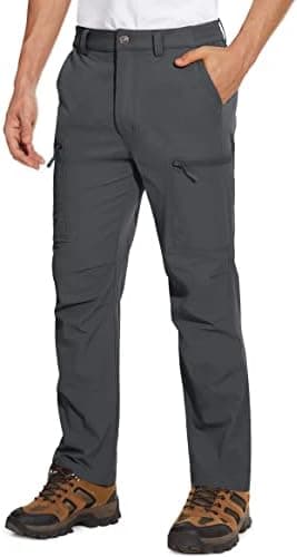 MAGCOMSEN Men's Hiking Pants 6 Pockets,Water Resistant Ripstop Outdoor Pants,Lightweight Quick Dry Fishing Work Pants - Image 3