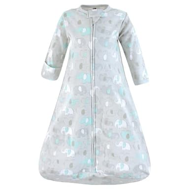 Hudson Baby Unisex Baby Cotton Long-Sleeve Wearable Sleeping Bag, Sack, Blanket, Neutral New Elephant, 18-24 Months - Image 3