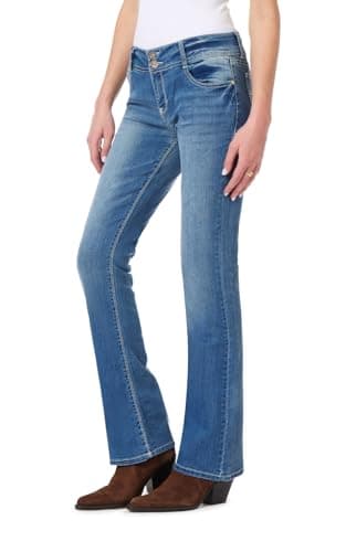 WallFlower Women's InstaStretch Luscious Curvy Bootcut Jeans, Jenny, 3 Short - Image 1