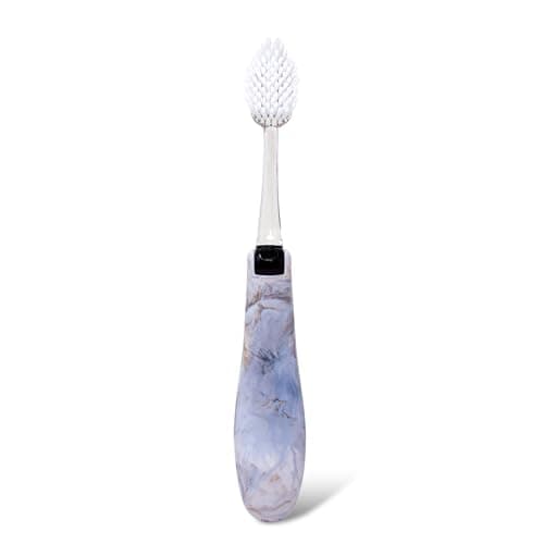 RADIUS Toothbrush Tour Travel Brush, Calacatta Stone, BPA Free and ADA Accepted, Designed to Improve Gum Health and Reduce The Risk of Gum Disease, 1 Pack - Image 1