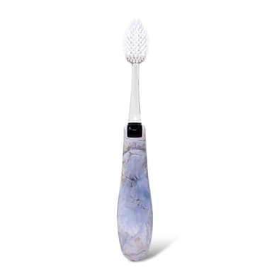 RADIUS Toothbrush Tour Travel Brush, Calacatta Stone, BPA Free and ADA Accepted, Designed to Improve Gum Health and Reduce The Risk of Gum Disease, 1 Pack - Image 1