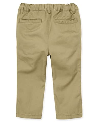 The Children's Place Baby Boys and Toddler Boys Skinny Chino Pants, FLAX, 6-9 MONTHS - Image 3