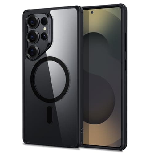 ESR for Samsung Galaxy S25 Ultra Phone Case, Compatible with MagSafe, Magnetic Case for S25 Ultra, Military-Grade Protection, Yellowing Resistant, Classic Series, Clear Black - Image 1