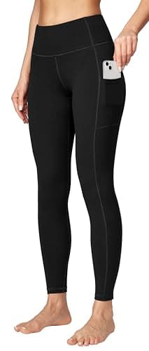 Ewedoos Women's Yoga Pants with Pockets Leggings for Women Tummy Control Workout Leggings for Women Compression Leggings Black