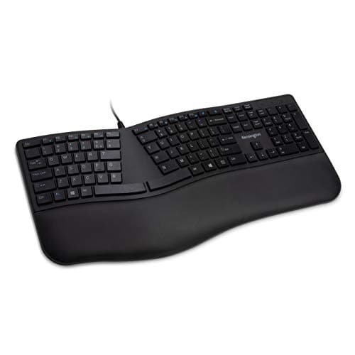 Kensington Pro Fit Ergonomic Wired Keyboard- Black (K75400US) - Image 1