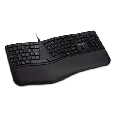 Kensington Pro Fit Ergonomic Wired Keyboard- Black (K75400US) - Image 1