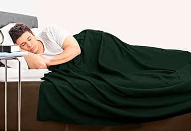 Utopia Bedding Forest Green 100% Cotton Blanket [King Size - 90x108 Inch] 350GSM Lightweight, Soft and Breathable Thermal Blanket for All Seasons - Image 9