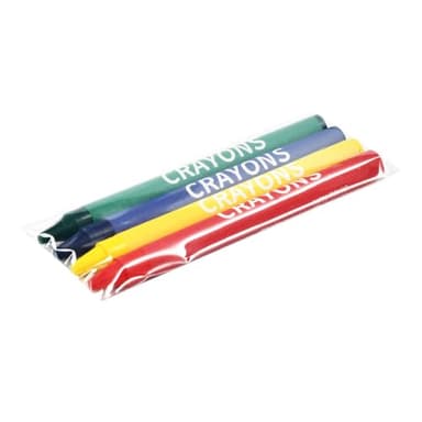 Madisi Crayons Bulk Pack, Regular Size, 4 Colors, cellophane 250 Packs, 1000 Count - Image 4