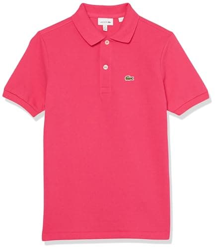 Lacoste Unisex-Child Short Sleeve Classic Pique Polo, Spinelle, 8 Years - Image 1