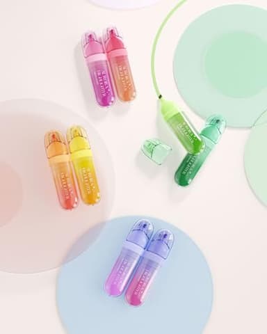 Four Candies 8 Pcs Highlighters Assorted Colors, Cute Pastel Highlighter Set, Dry Quickly, Soft Chisel Tip, Bible Highlighter for No Bleed, Back to School Supplies，Aesthetic Highlighters for Office - Image 8