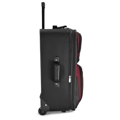 Travel Select Amsterdam Expandable Rolling Upright Luggage, Burgundy, 8-Piece Set - Image 3