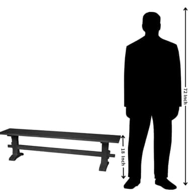 IC International Concepts Kitchen/Dining/Entryway/Living Room Furniture Sturdy/Reliable/Solid Parawood, 450 lb Capacity, Paint or Stain in Any Color, Unfinished - Image 9