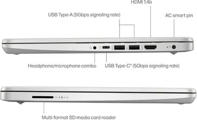 HP Student Business Laptop Computer - w/Microsoft Office Lifetime & Free CD/DVD Drive • 16GB RAM • 128GB eMMC & 256GB Extend Micro SD • Intel 4-Core Processor • HD Display • Win11 Pro(Silver) - Image 4