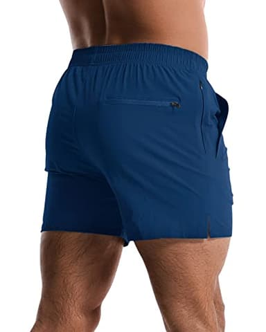 Lempue 2 Pack Workout Gym Shorts for Men 5 Inch Lightweight Running Shorts Quick Dry Sports Athletic Shorts with Pockets - Image 3