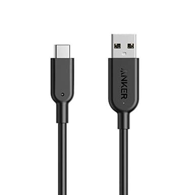 Anker Powerline II USB A to USB C Cable (3 feet (3.1 Gen 2), 10000 Mbps, Black) - Image 1