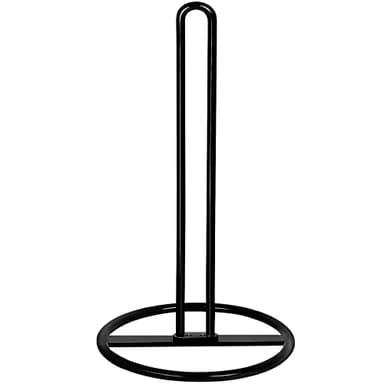 Paper Towel Holder Countertop, OBODING, Kitchen Paper Towel Stand Holder for Kitchen Organization and Storage, Paper Towel Holders for Standard and Large Size Rolls (Black) - Image 1