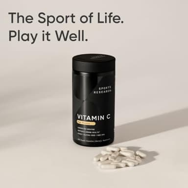 Sports Research High Potency Vitamin C Supplement - Vegan Veggie Capsules for Antioxidant Activity & Immune Support - Non-GMO Verified & Gluten Free - Ascorbic Acid Vitamin C 1000mg, 240 Count - Image 7