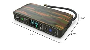 HALO Bolt Air 58830 Portable Car Battery Jump Starter | 100 PSI Air Compressor, 58.8Wh USB Power Bank, Emergency Floodlight & Charger, Jumps Cars SUVs & Trucks, Inflates Tires, TSA Approved — Camo - Image 8