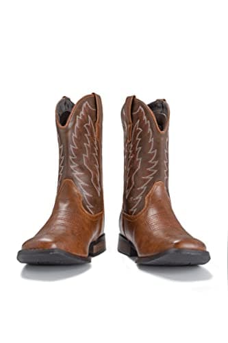 IUV Cowboy Boots For Men Western Boot Durable Classic Embroidered Square Toe Traditional Boots - Image 7
