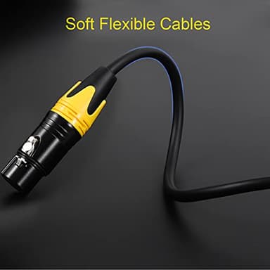 MIKIZ XLR Cables for Microphone 10ft 6 Packs -XLR Male to Female Patch Cables - Image 7