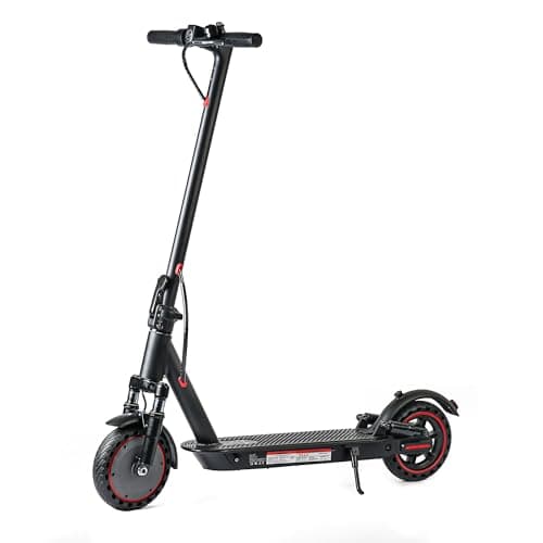 Adults Electric Scooter ，8.5"/10" Tires, 19/22Mph, 350W/500W Motor, 21-28 Miles Range, Folding E-Scooter with Dual Suspension and Braking System with App Control (W4Pro-10.4Ah-22Miles) - Image 1