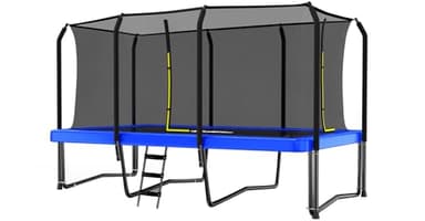 Zupapa 1500LBS Weight Capacity Rectangle Trampoline 10x17FT 9X15FT 8X14FT Outdoor Square Gymnastics Trampolines with Basketball Hoops for Kids Adults Long Large Big Rectangular Tumbling Trampolin - Image 1