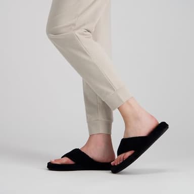 Acorn Women's Spa Thong Slippers with Cloud Contour Comfort - Arch Support and Plush Fluffy Terry Lining, Perfect for Beach, Camping, Poolside, or Bathroom Wear, Peacock, 8 - 9 - Image 6