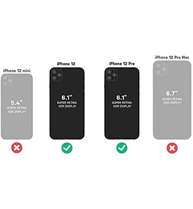 OtterBox iPhone 12 & iPhone 12 Pro Commuter Series Case - Bespoke Way (Blazer Blue/Stormy SEAS Blue), Slim & Tough, Pocket-Friendly, with Port Protection - Image 2