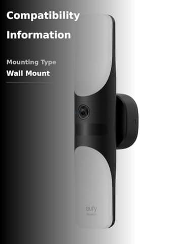 eufy Security S100 Wired Wall Light Cam (2-Pack), Security Camera Outdoor, 2K Camera with 1200 Lumen Light, Color Night Vision, Motion Activated Light, AI Smart Detection, IP65 Waterproof - Image 3