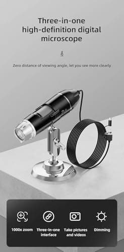 1600X 3in 1 Digital Microscope Camera Portable Electronic Microscope for Soldering LED Magnifier Type-C USB Charge Magnifier - Image 8